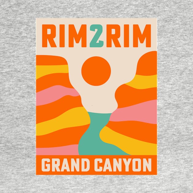 Rim 2 Rim Grand Canyon R2R Rim2Rim Hike Trail Run by PodDesignShop